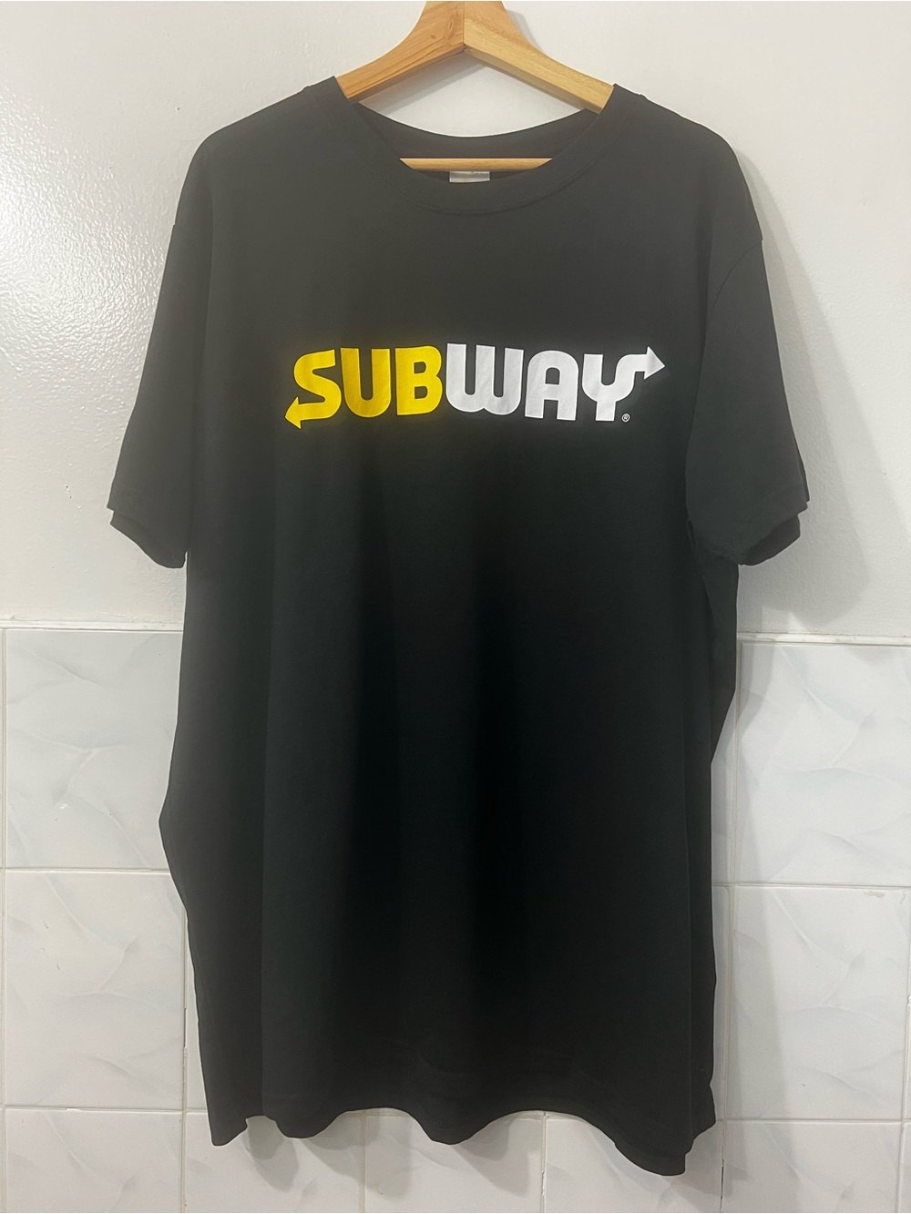 Subway Official Employee Work T-Shirt Uniform Men’s 3XL Streetwear Casual